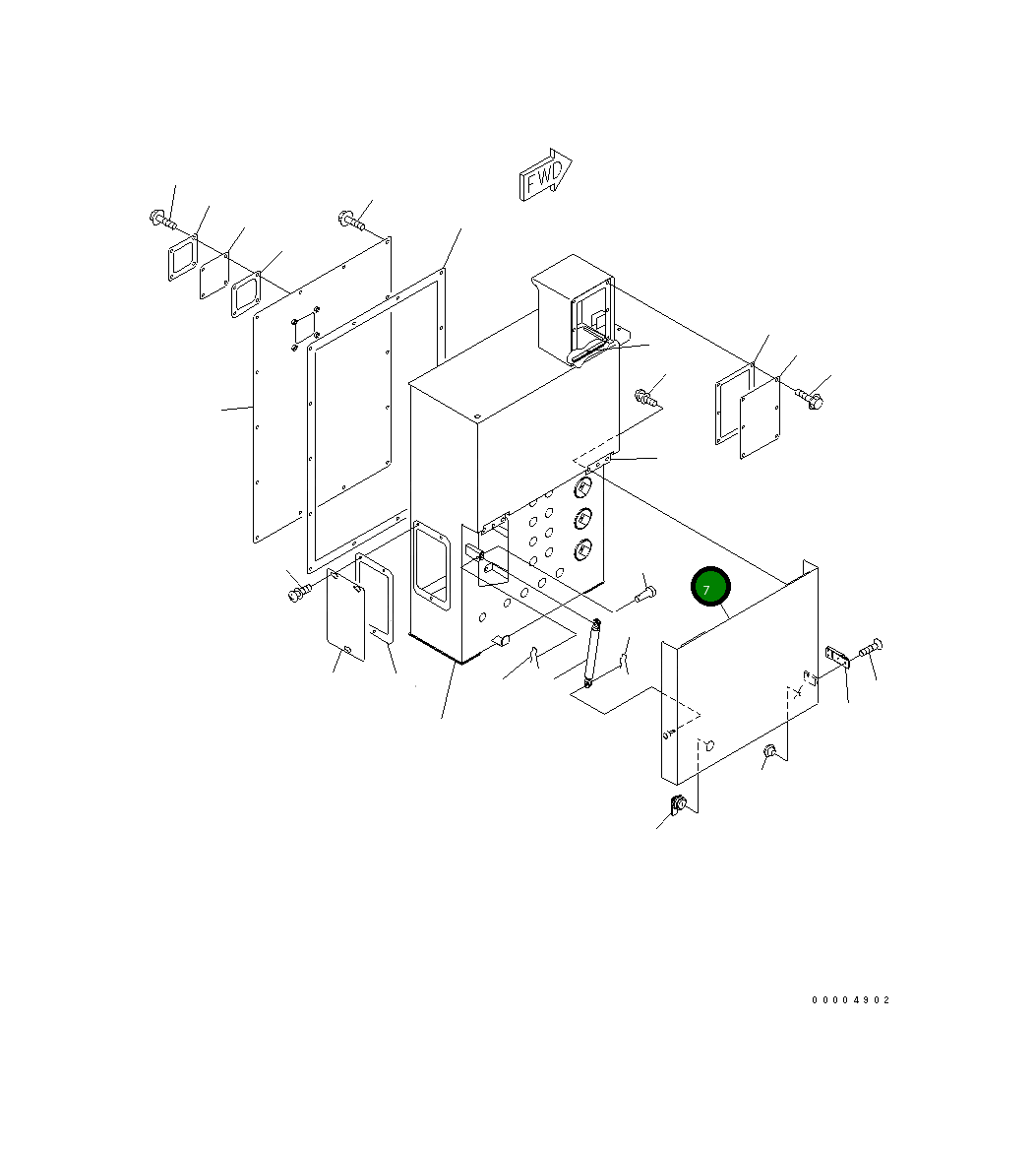 Крышка 8230-06-1271 Komatsu