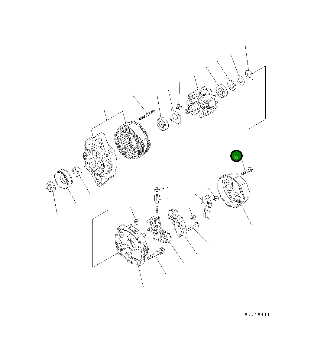 Болт 456-871 Komatsu