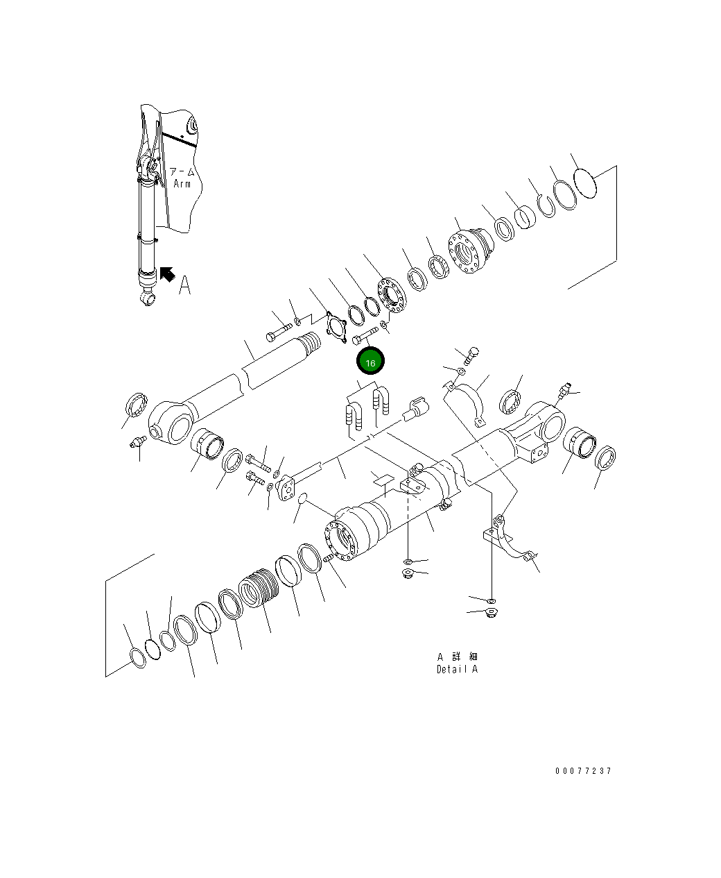 Болт 01010-81800  Komatsu