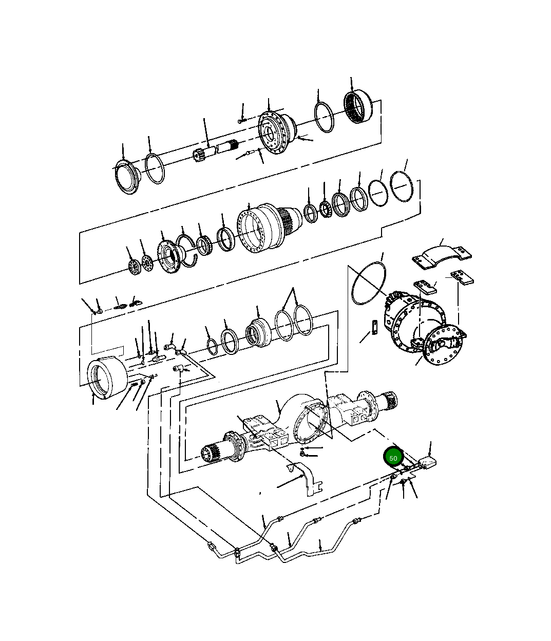 Кольцо уплотнительное (O-Ring) 364 269 R1 Komatsu