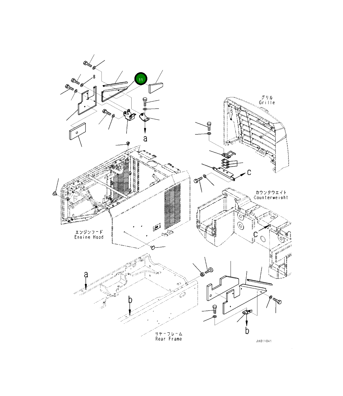 Крышка 419-54-51430  Komatsu