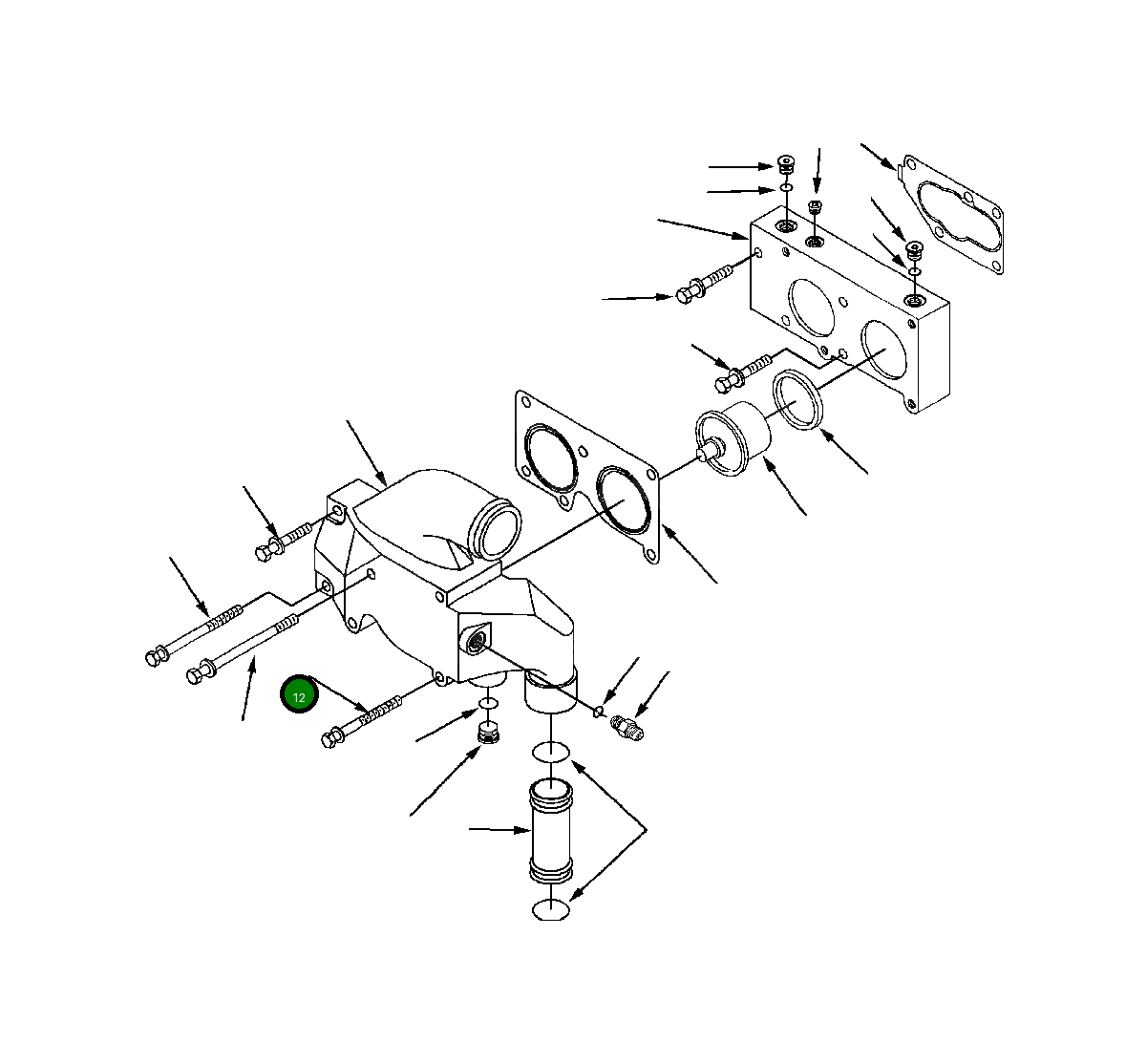 Болт 1307 534 H1 Komatsu