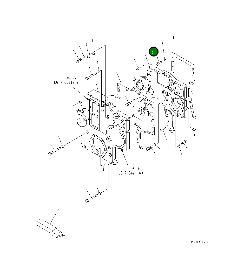 Болт 01010-31450 Komatsu