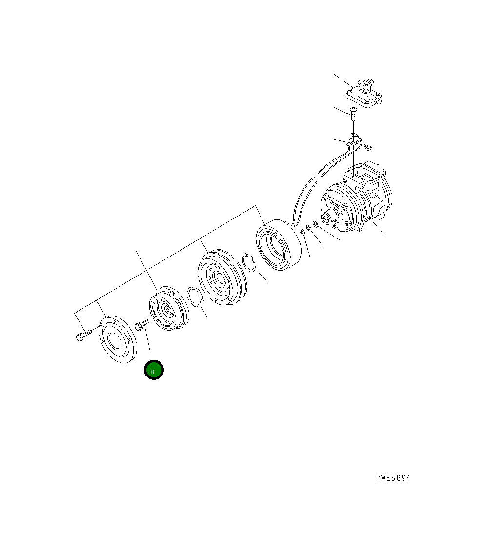 Болт N0949048-0430 Komatsu