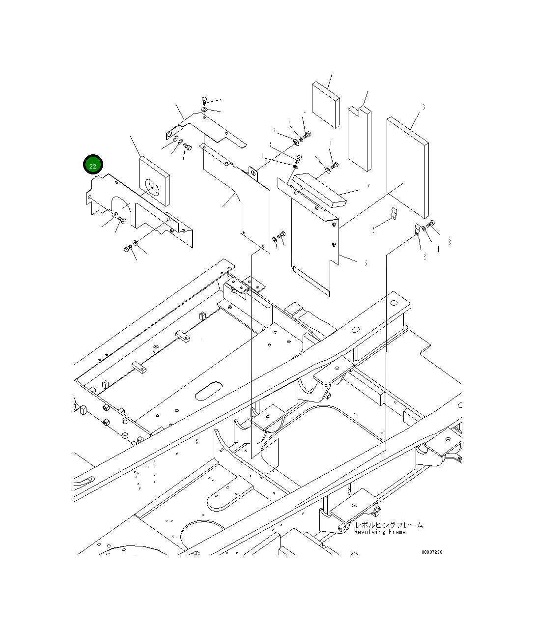 Крышка 207-54-76520 Komatsu