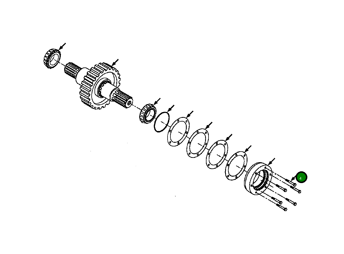 Болт 931 406 R1 Komatsu