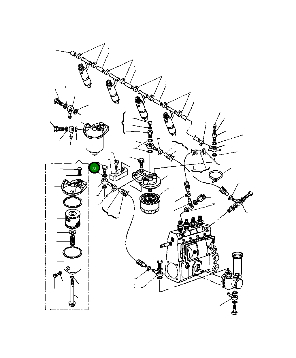 Болт YM23857-060000 Komatsu