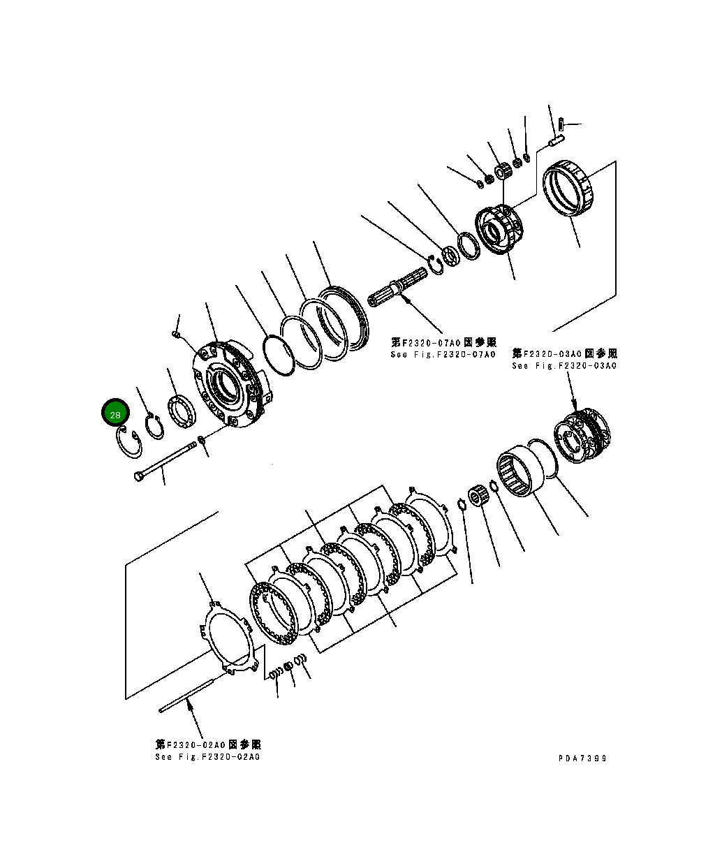 Кольцо 04065-01054 Komatsu