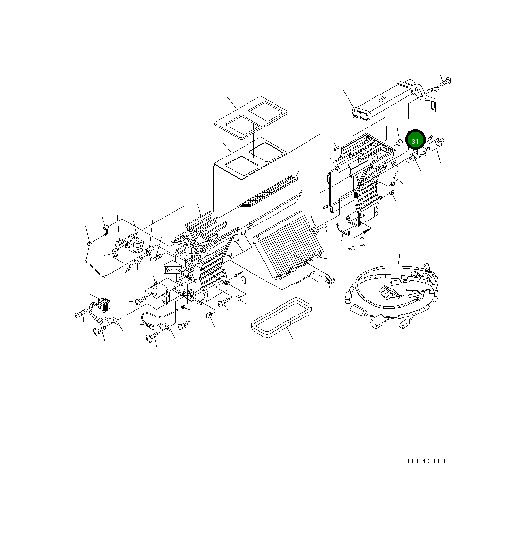Болт AN51581-42250 Komatsu
