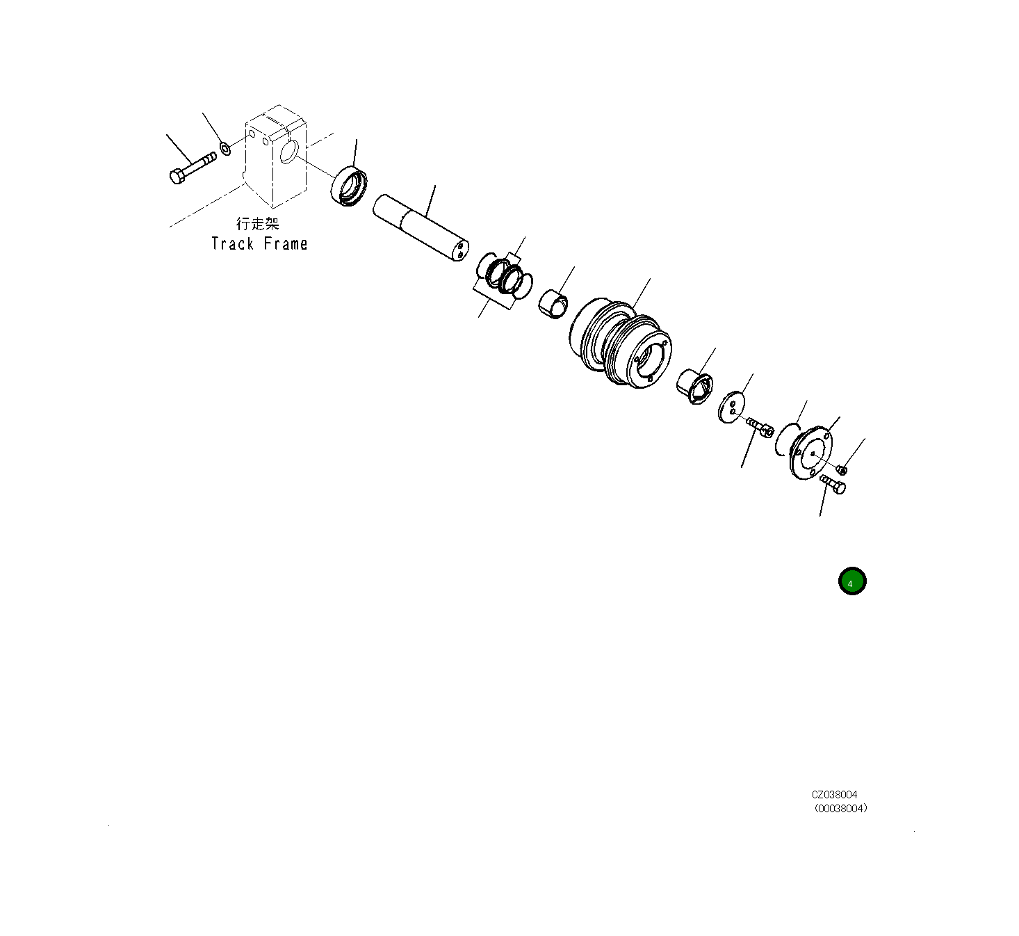 Крышка 207-30-75341  Komatsu