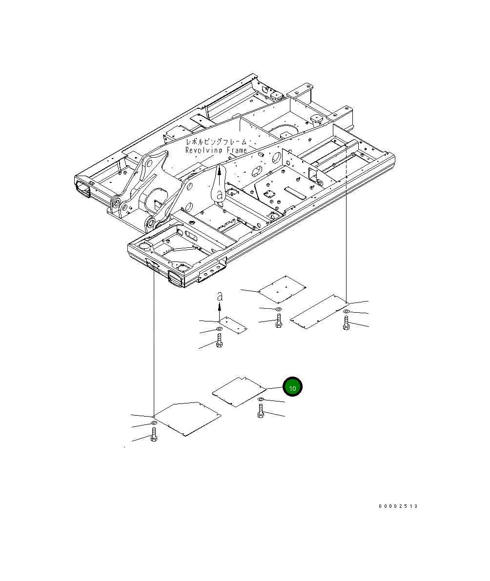 Крышка 20K-54-21562 Komatsu