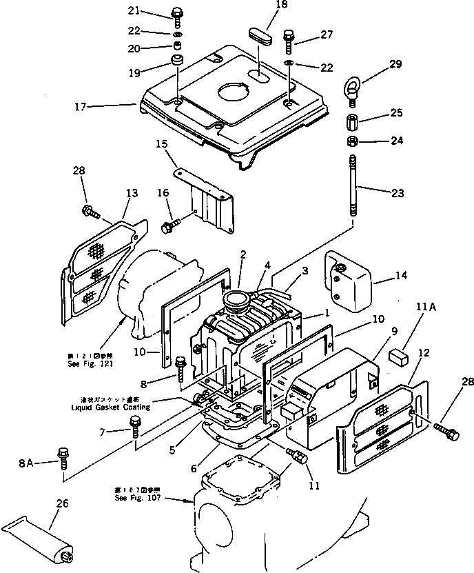 Болт YM105140-07940  Komatsu