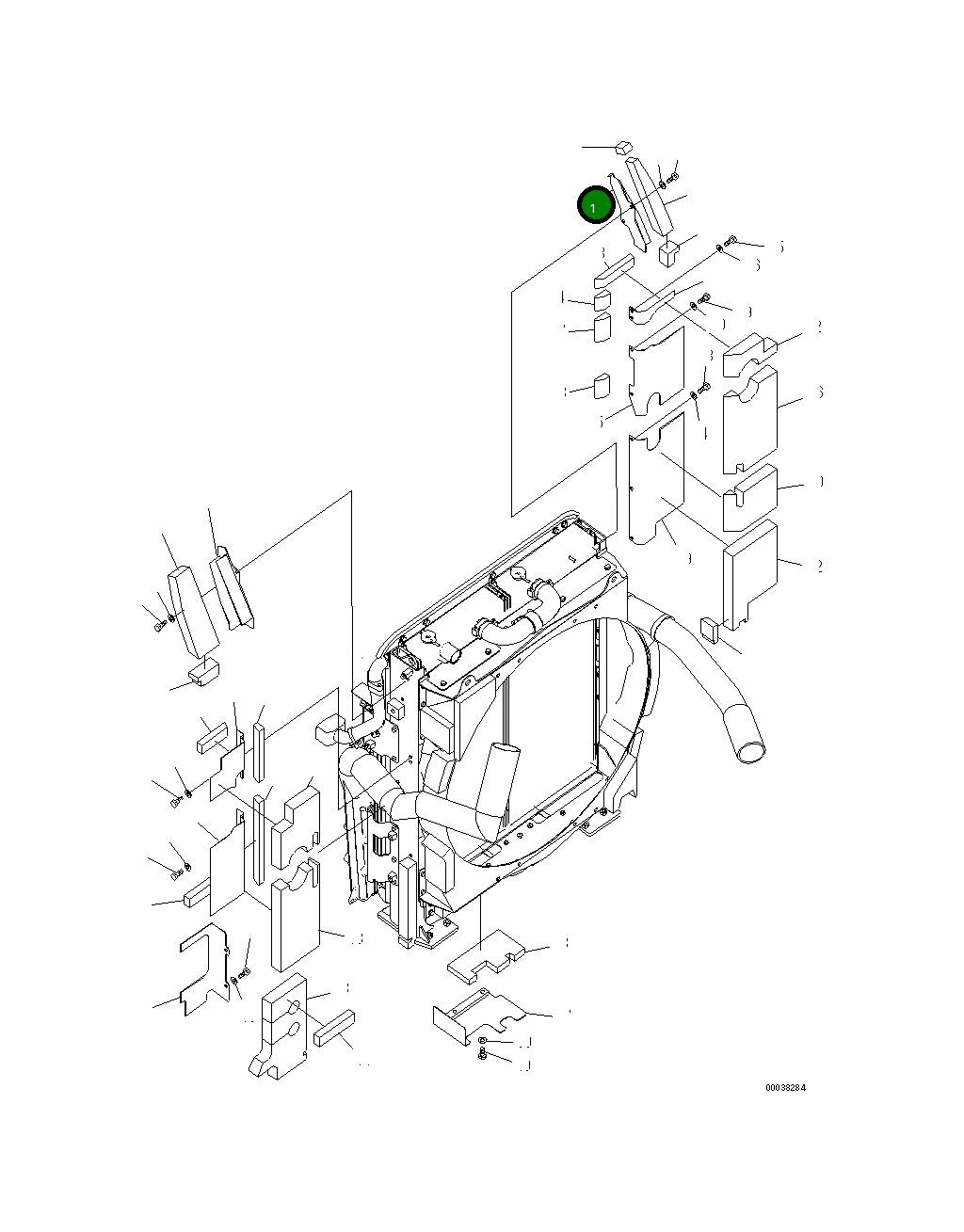 Крышка 21M-03-21631 Komatsu