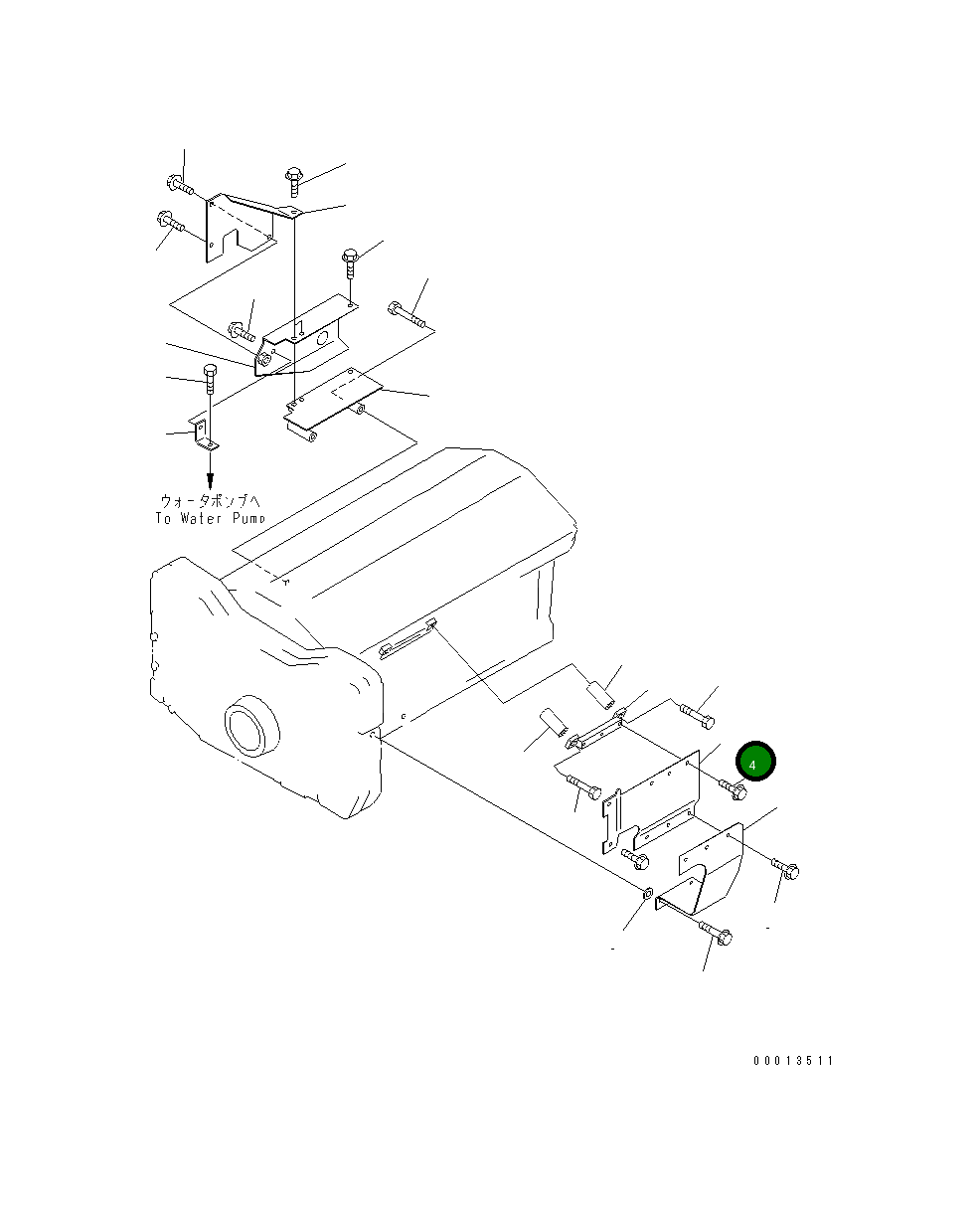 Крышка 6215-71-2860 Komatsu
