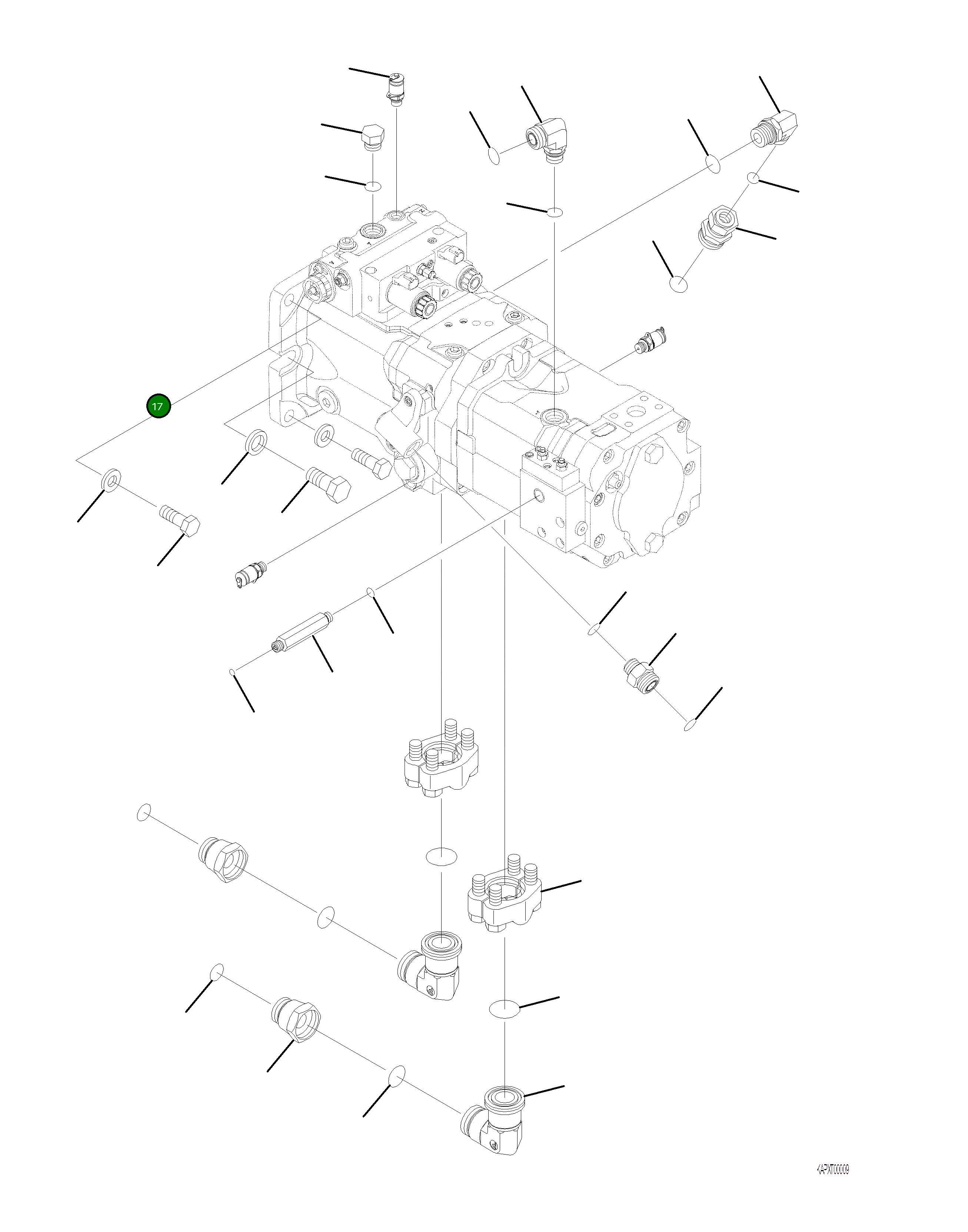 Кольцо уплотнительное (O-Ring) 4A1-60-22260 Komatsu