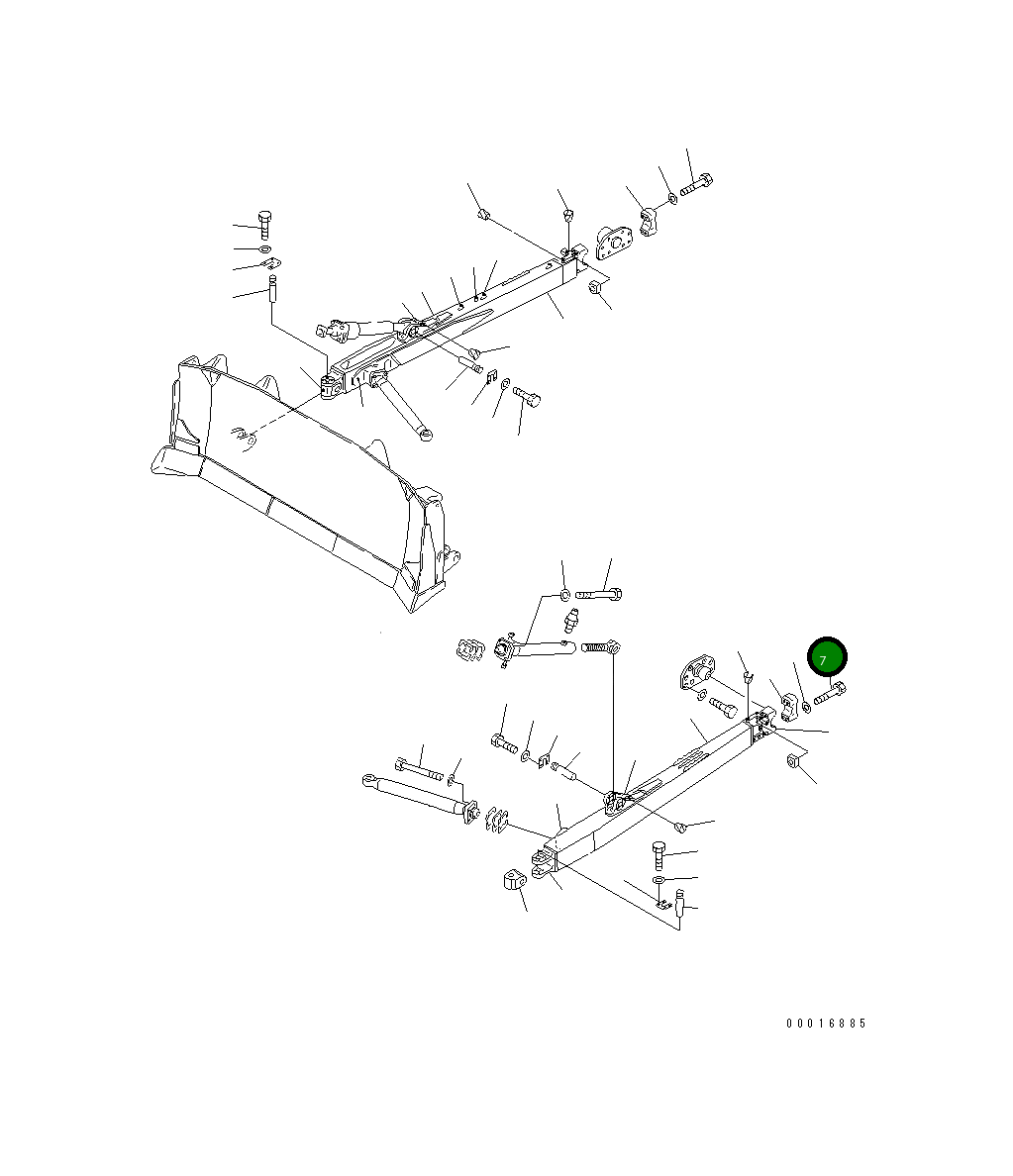 Болт 175-71-11491 Komatsu
