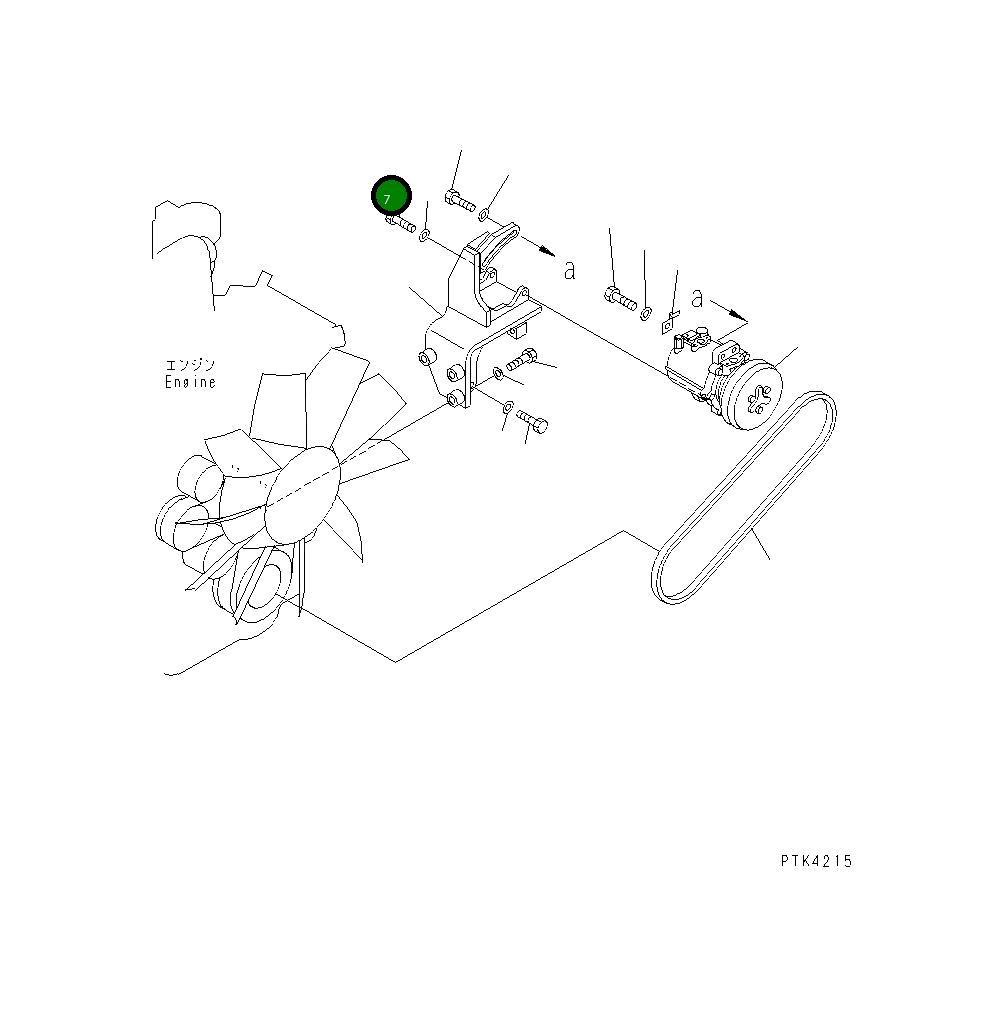 Болт 01011-81015 Komatsu