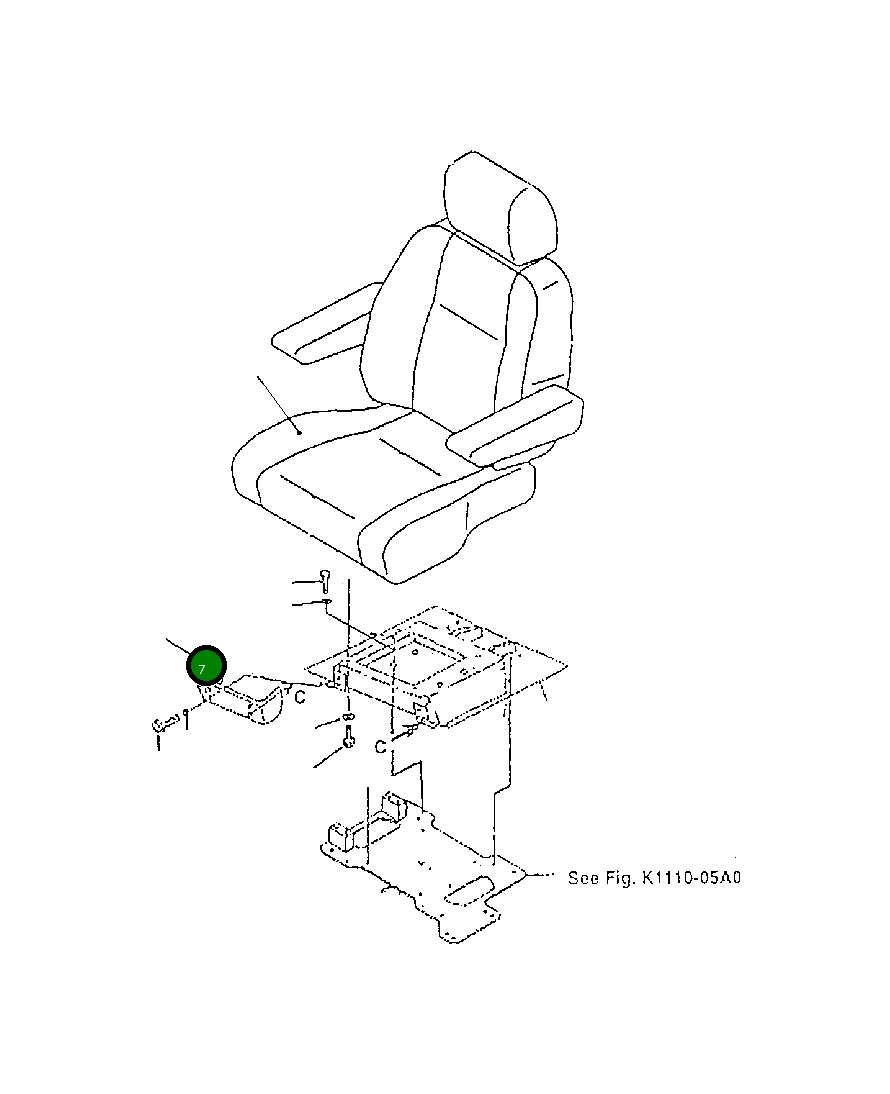 Крышка 20Y-57-32161  Komatsu
