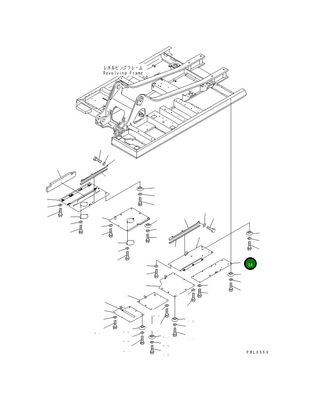 Крышка 208-54-61950  Komatsu