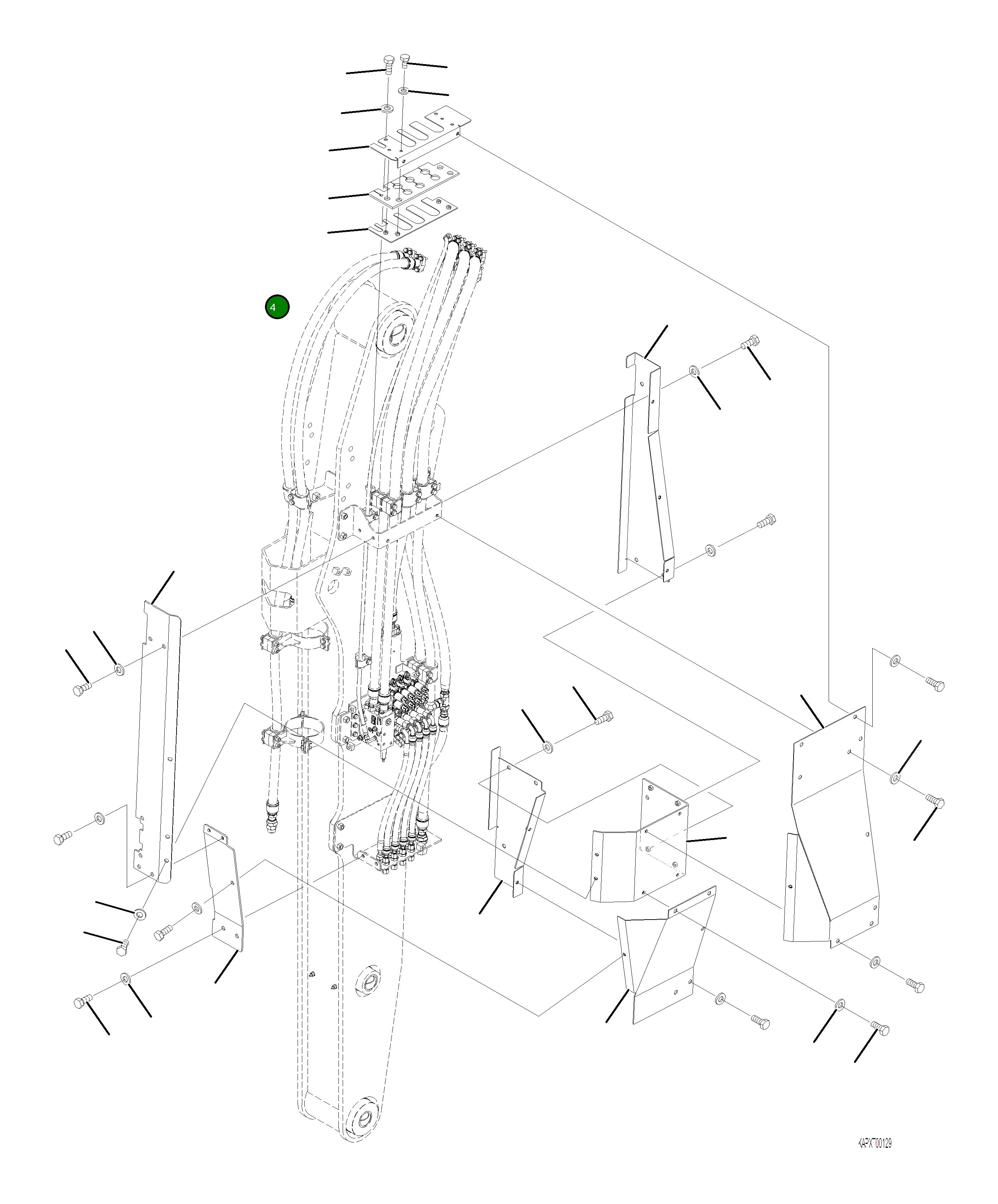 Крышка 4A1-70-21630 Komatsu