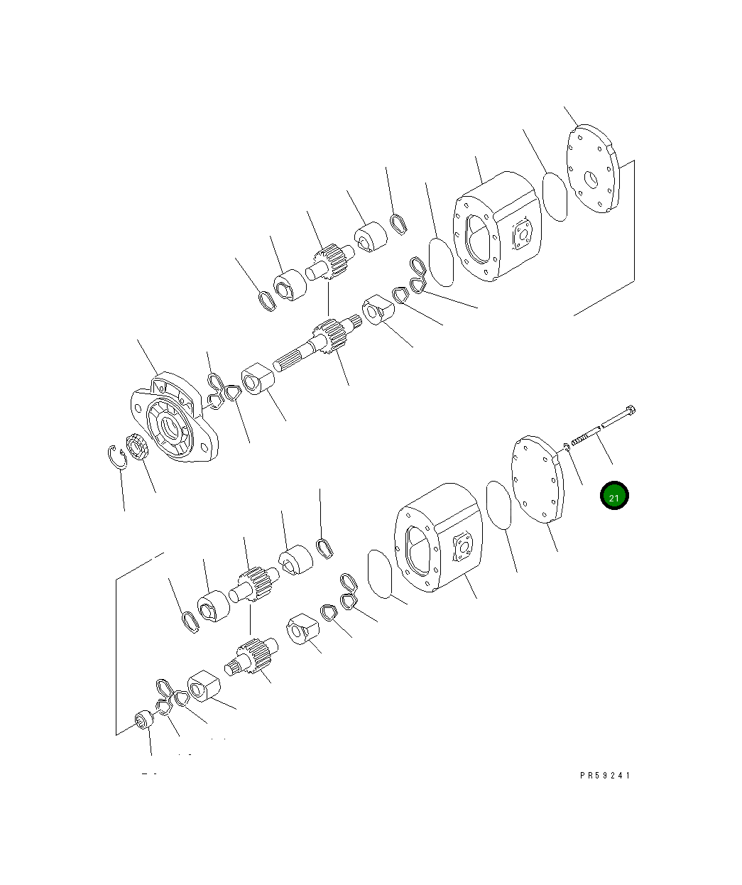 Болт KB20121-41265 Komatsu