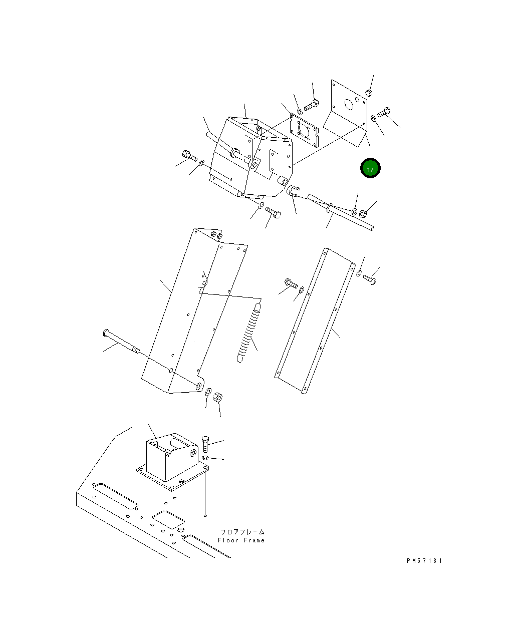Крышка 23D-43-21312 Komatsu