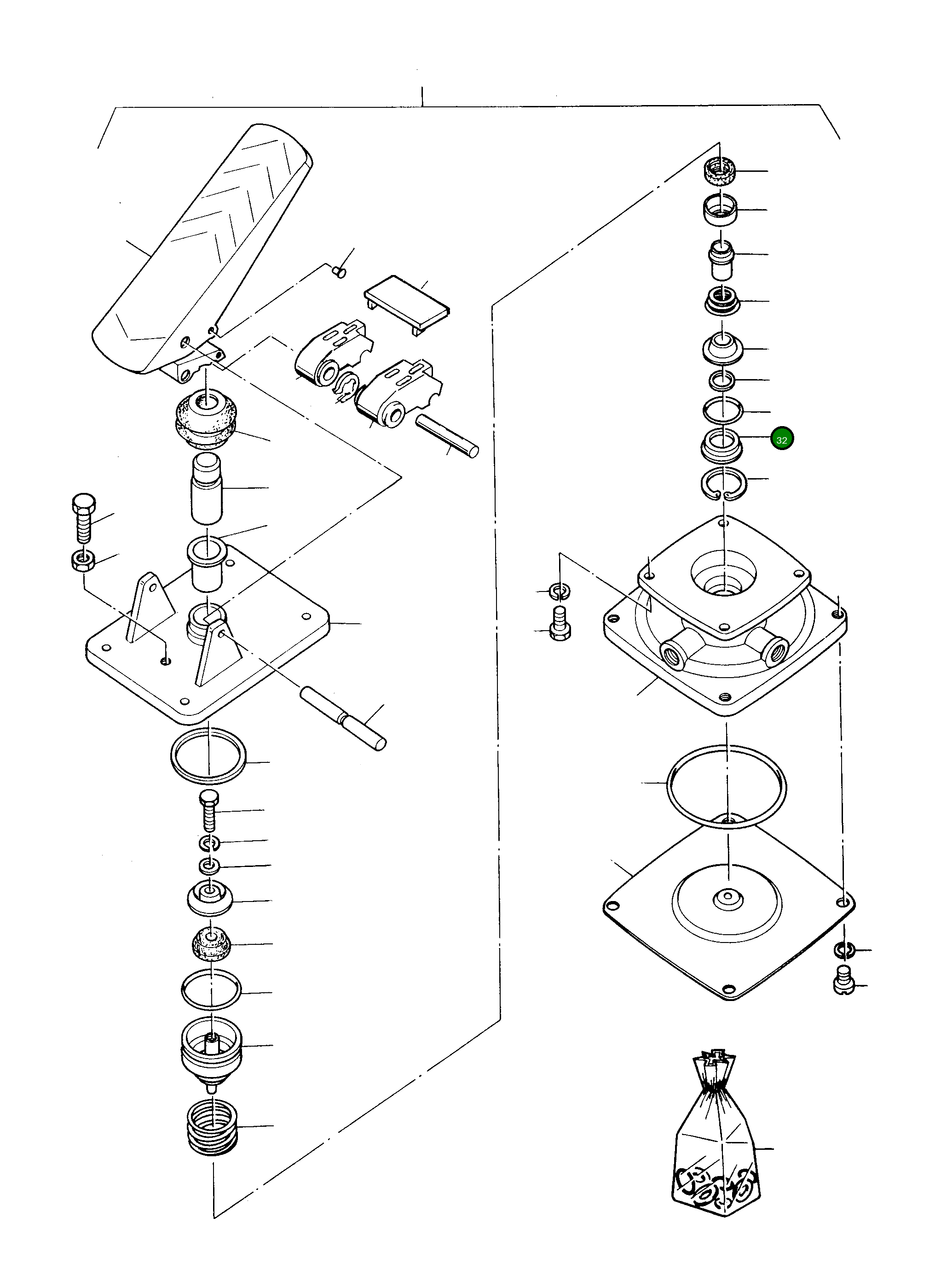 Кольцо 3229122M1 Komatsu