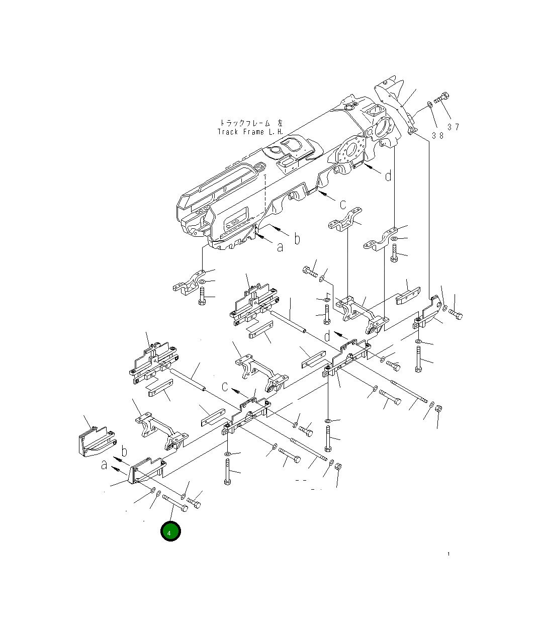 Болт 01011-83070 Komatsu