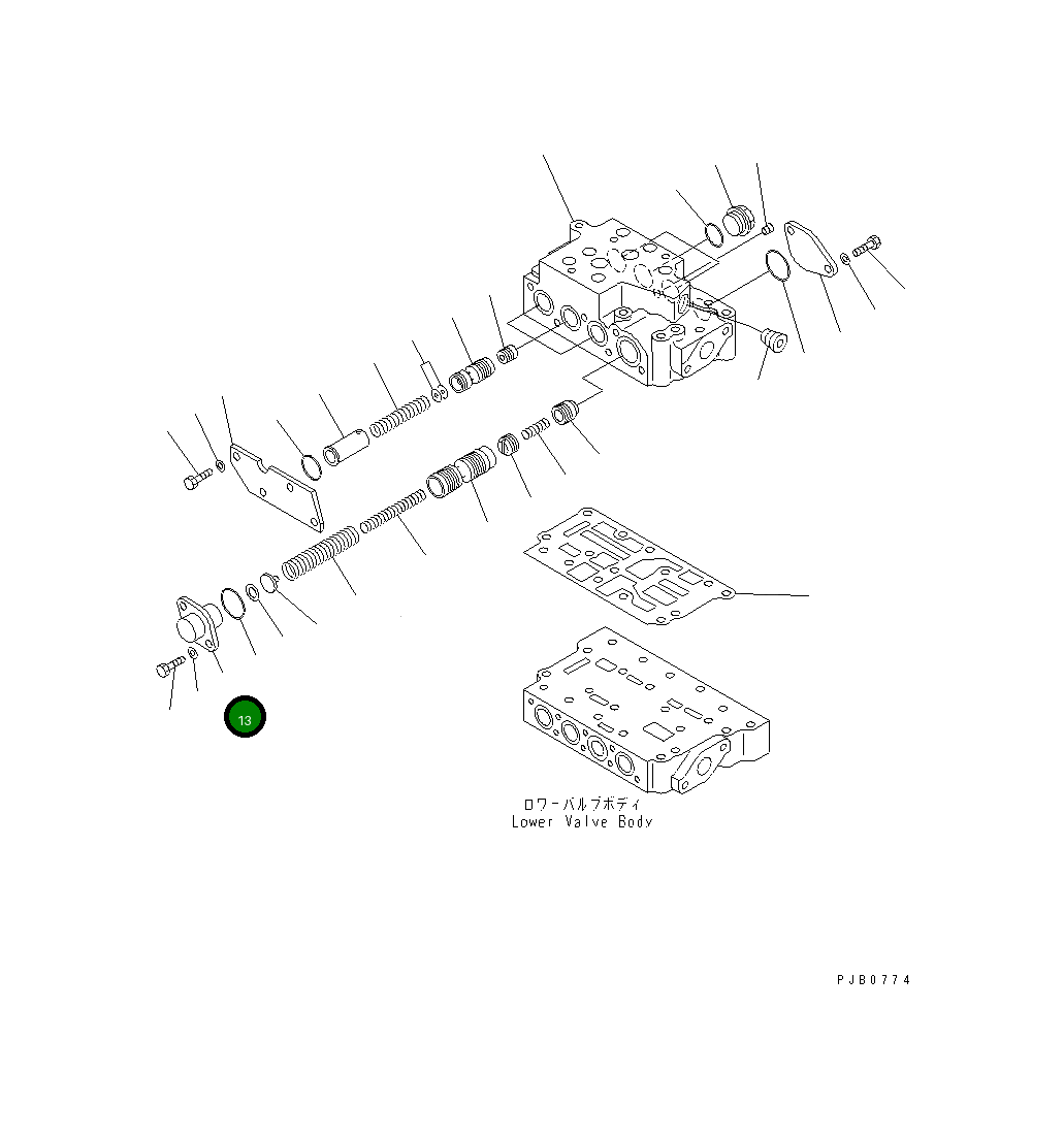 Крышка 17A-15-15831  Komatsu
