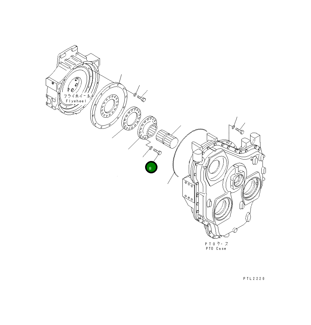 Болт 01010-B1670 Komatsu