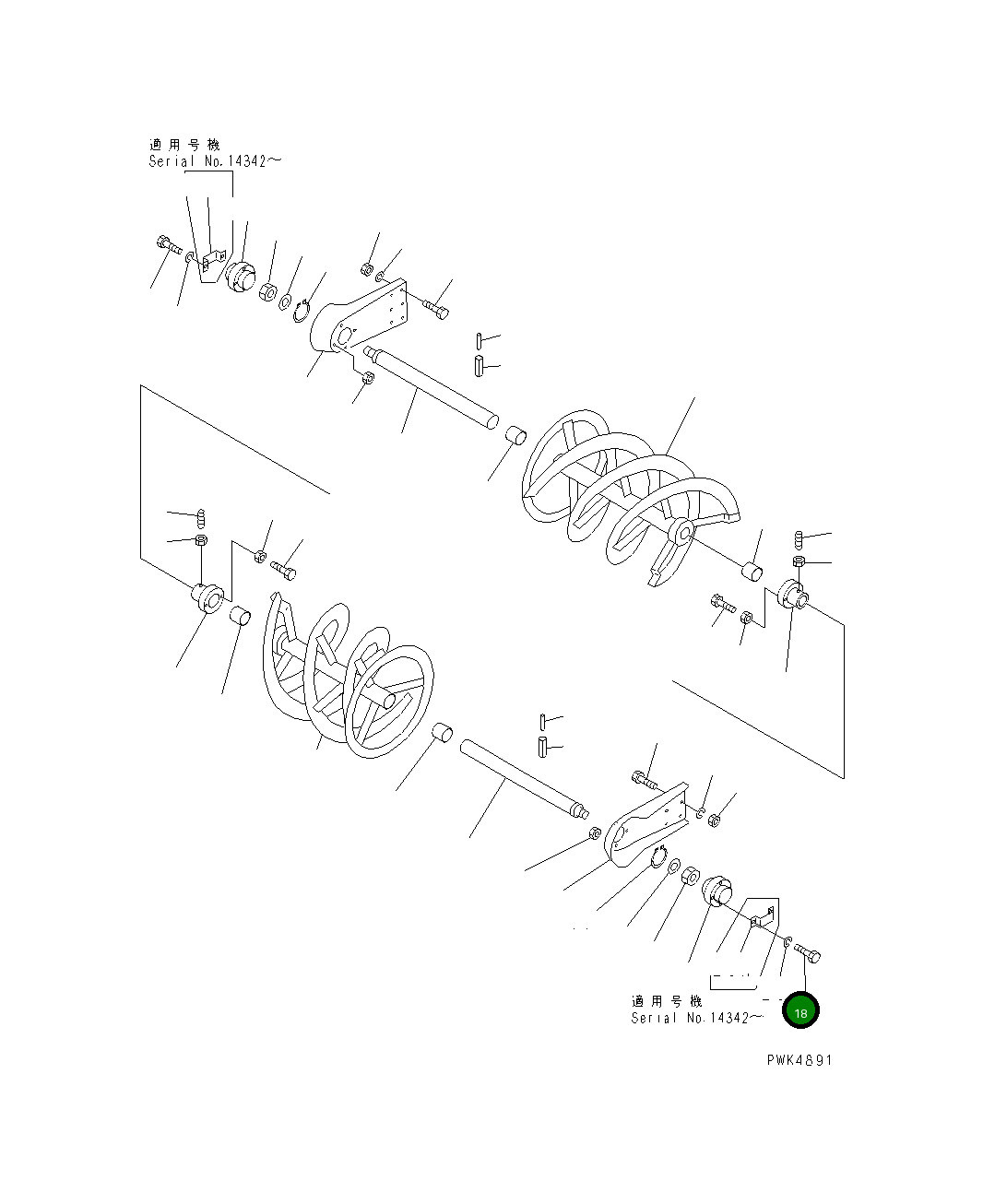 Болт TA01111040 Komatsu