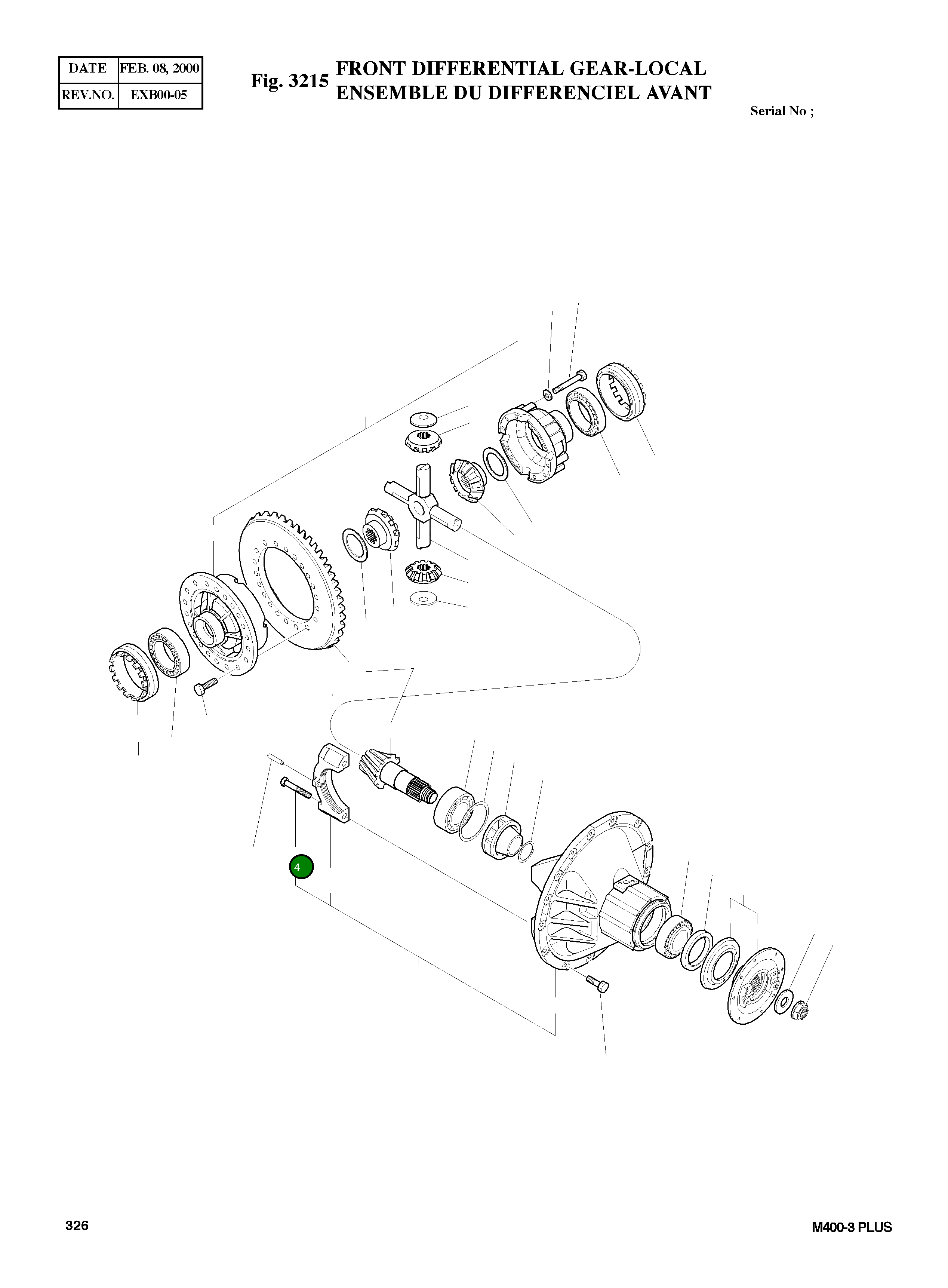 Болт 4120-7051 Komatsu