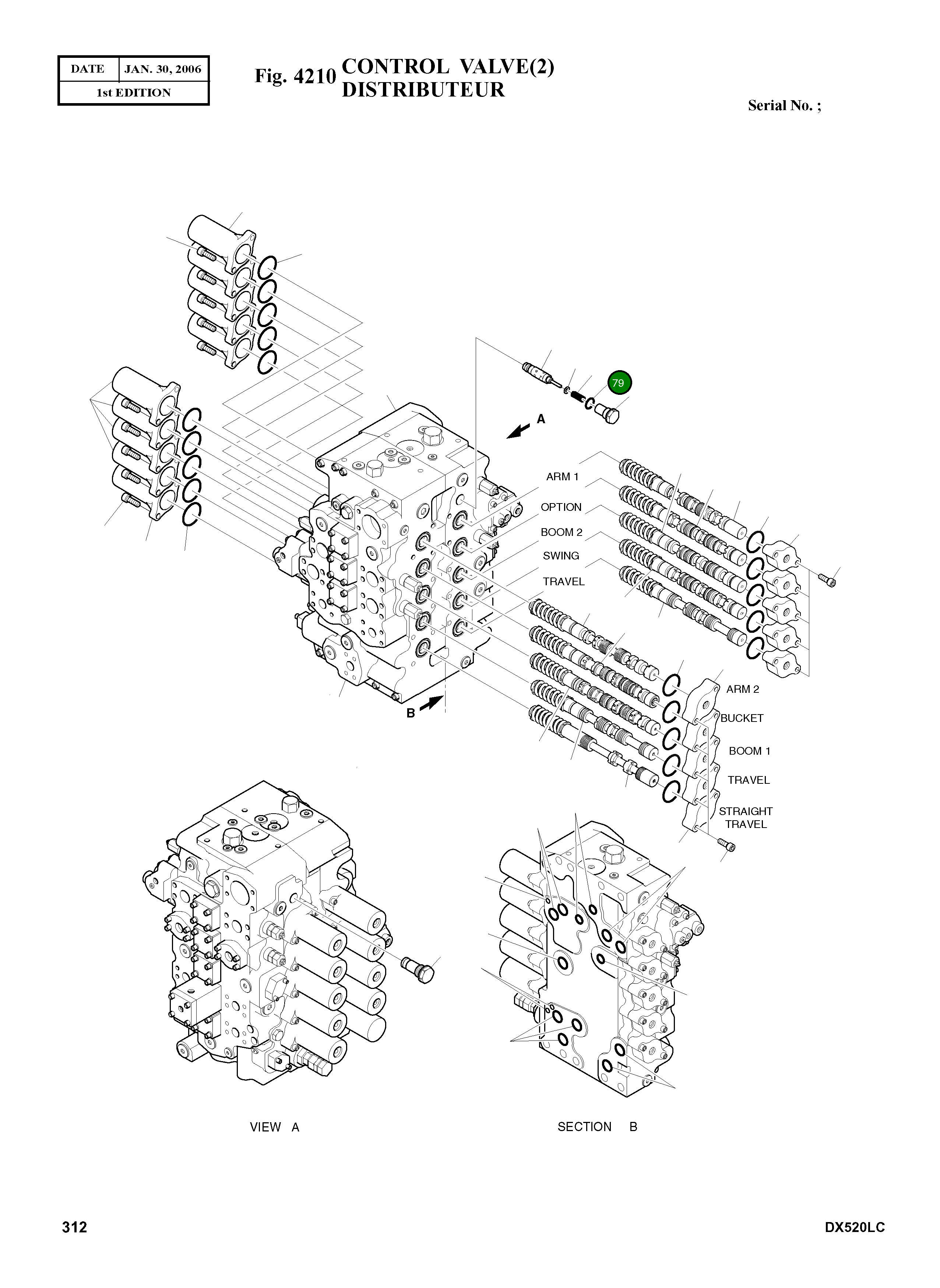 Кольцо уплотнительное (O-Ring) 180-00399 Komatsu
