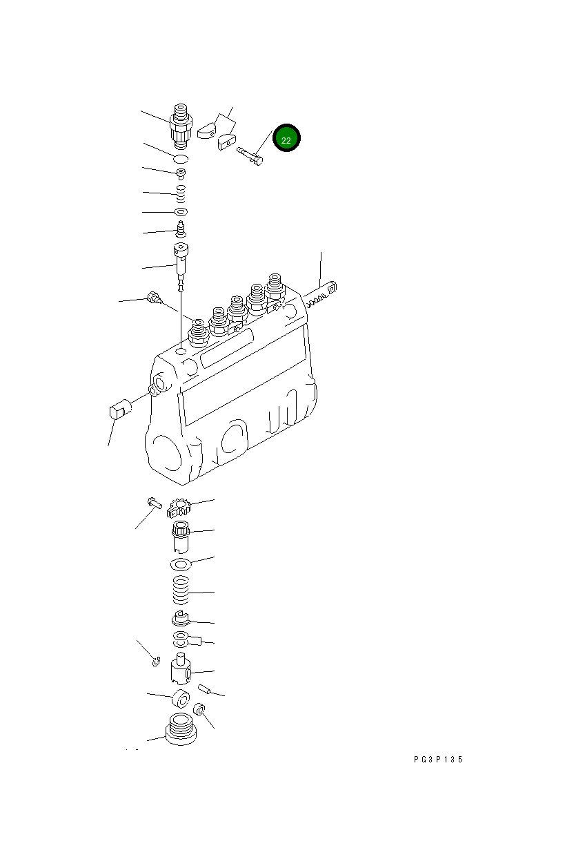 Болт ND949047-2220 Komatsu