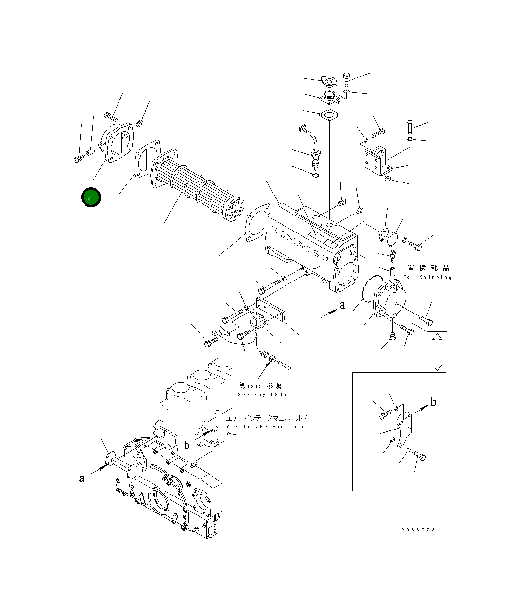 Крышка 6151-65-7130 Komatsu