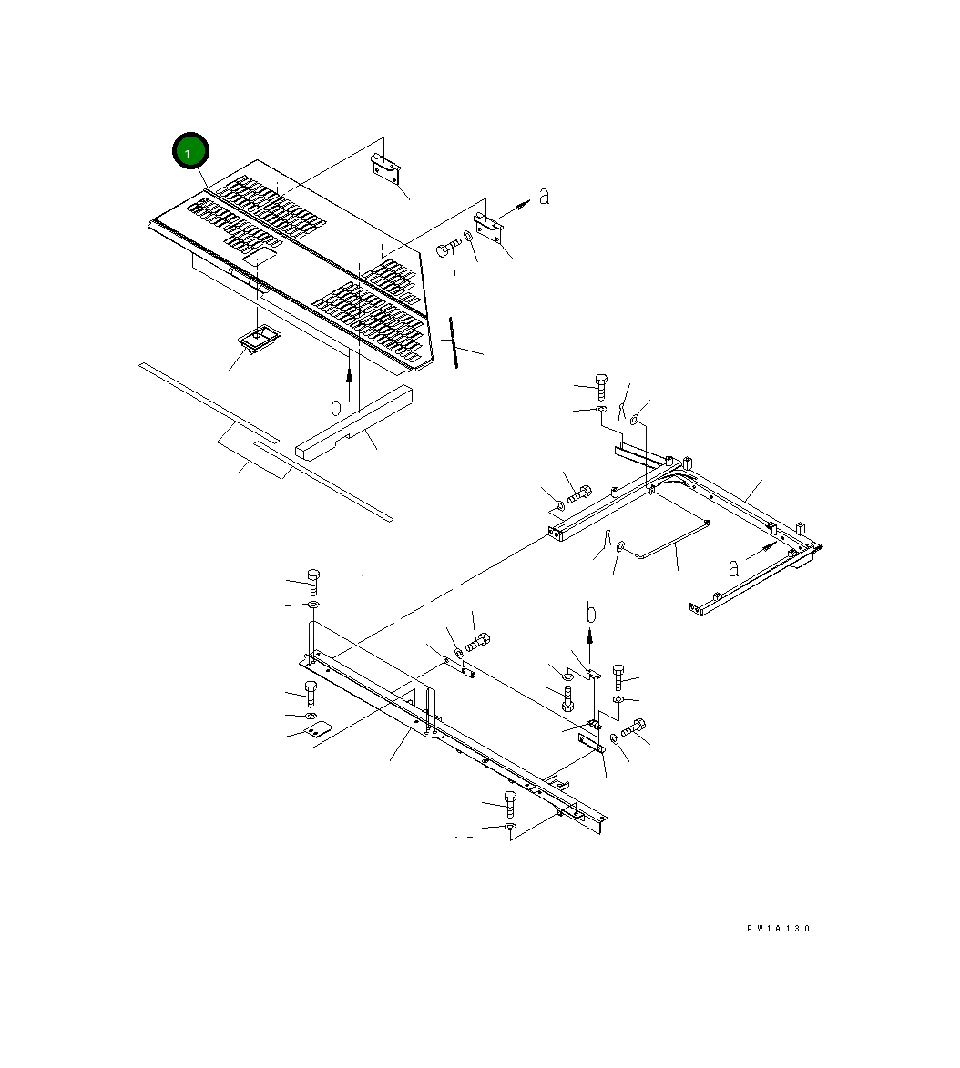 Крышка 22U-54-21141 Komatsu