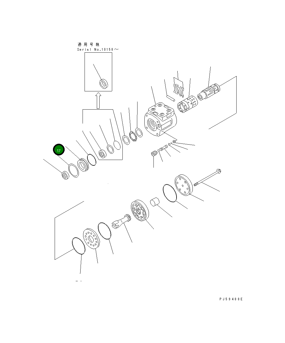 Кольцо 237-40-12420 Komatsu