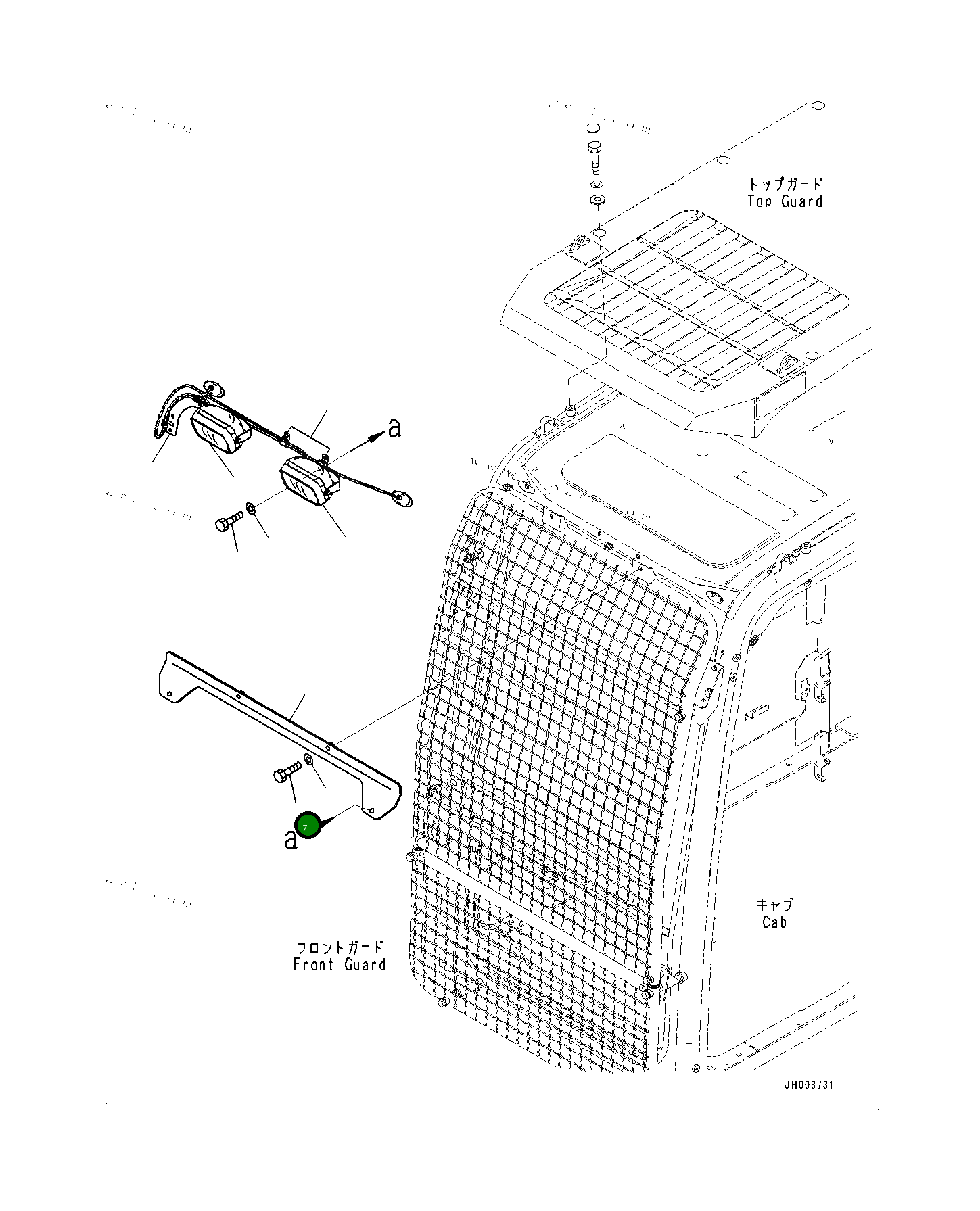 Болт 01010D1035 Komatsu