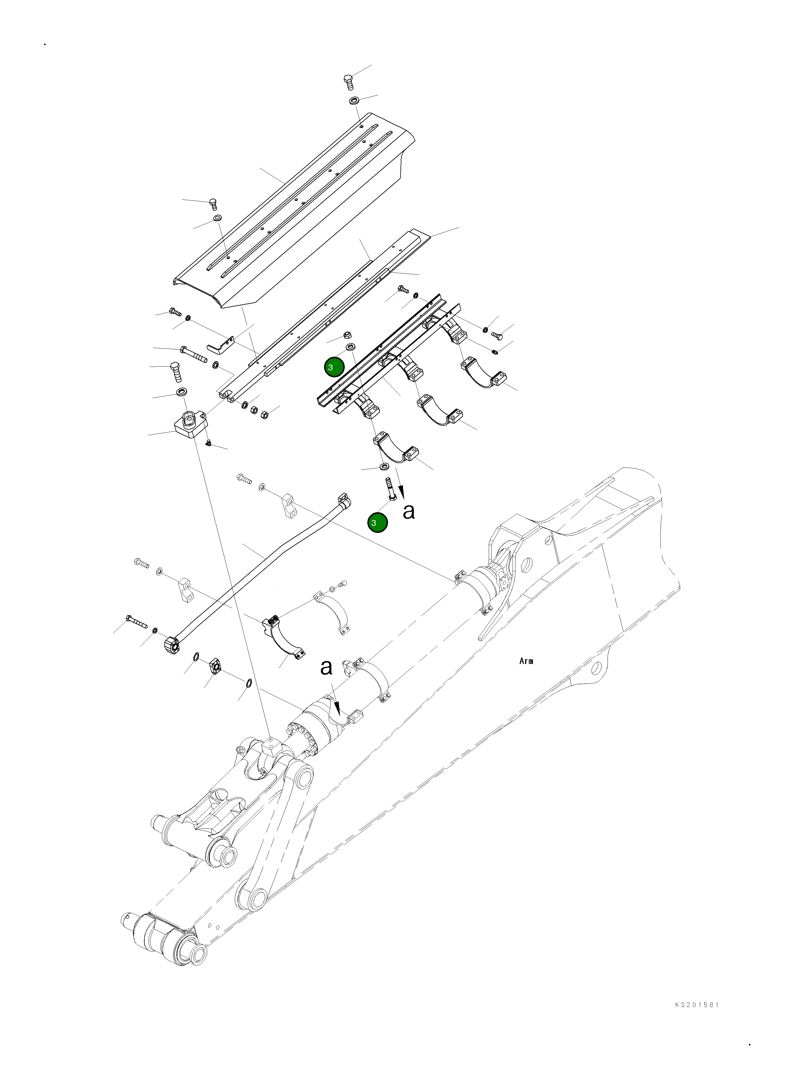 Болт 208-70-KE730  Komatsu