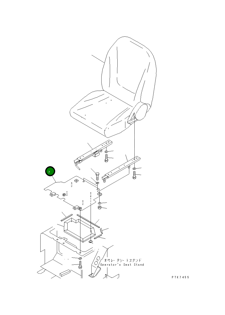 Крышка 21X-57-31121 Komatsu