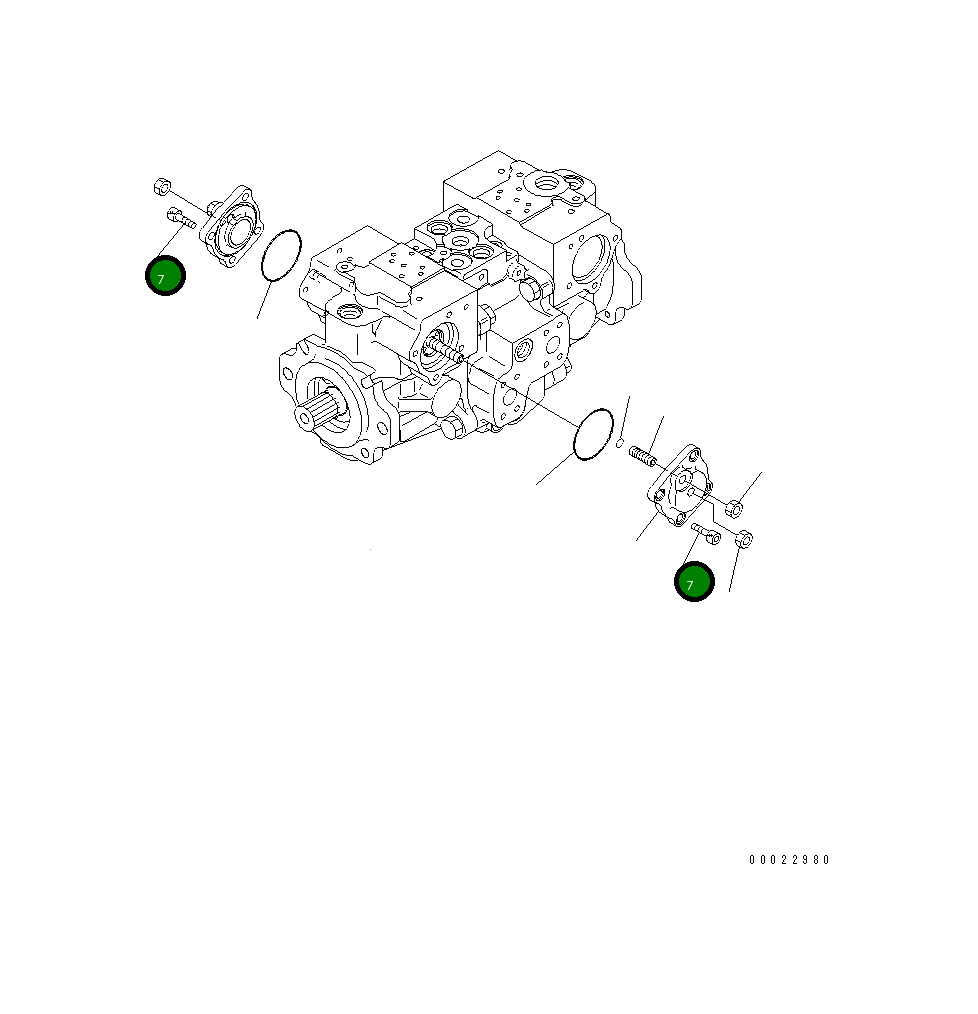Болт 01252-61025 Komatsu