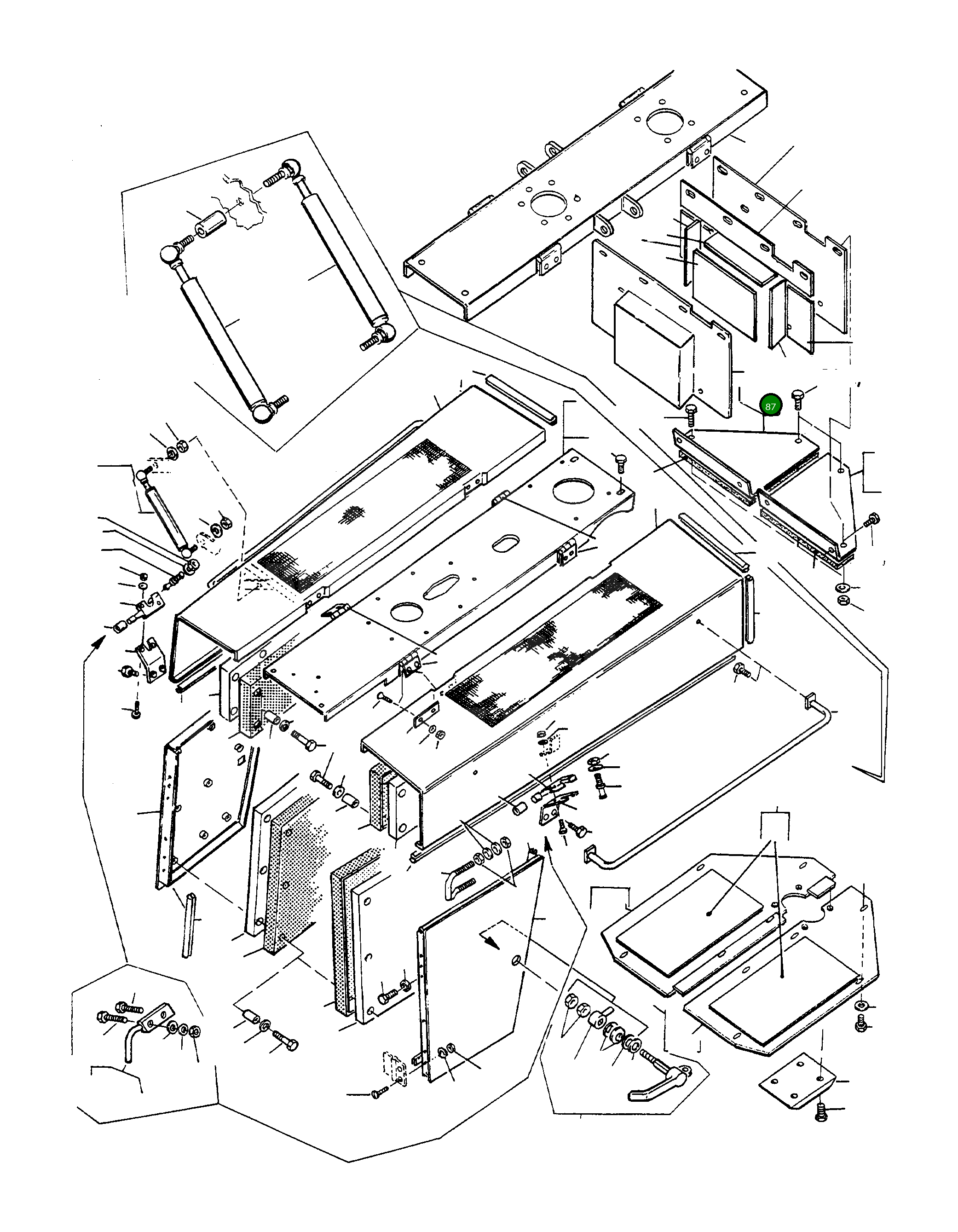 Крышка 4215999M91 Komatsu