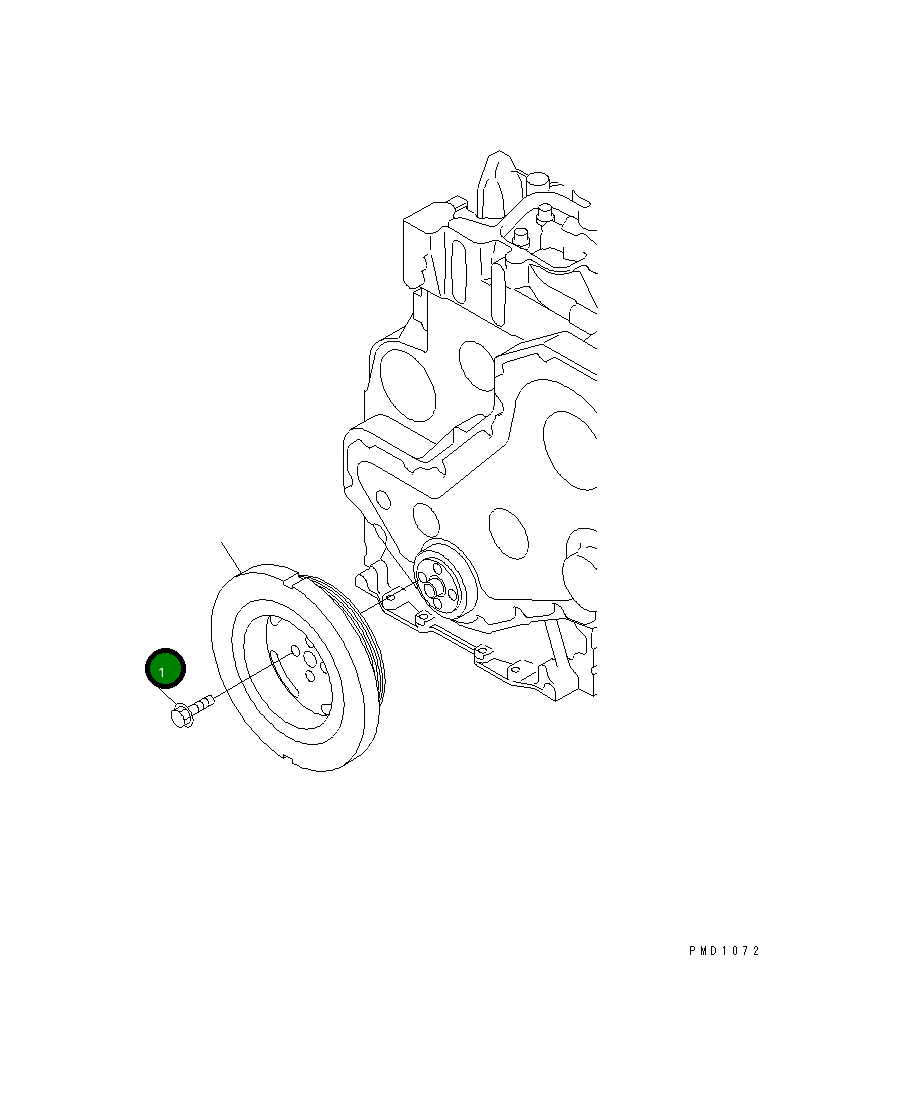 Болт 6732-31-8120  Komatsu