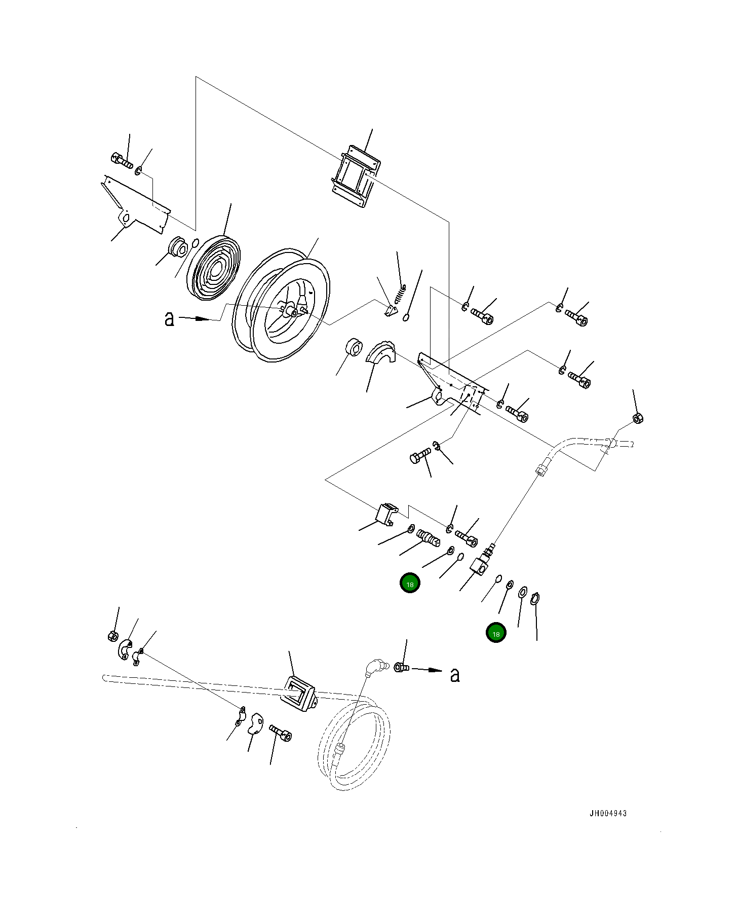 Кольцо YU643680-0 Komatsu