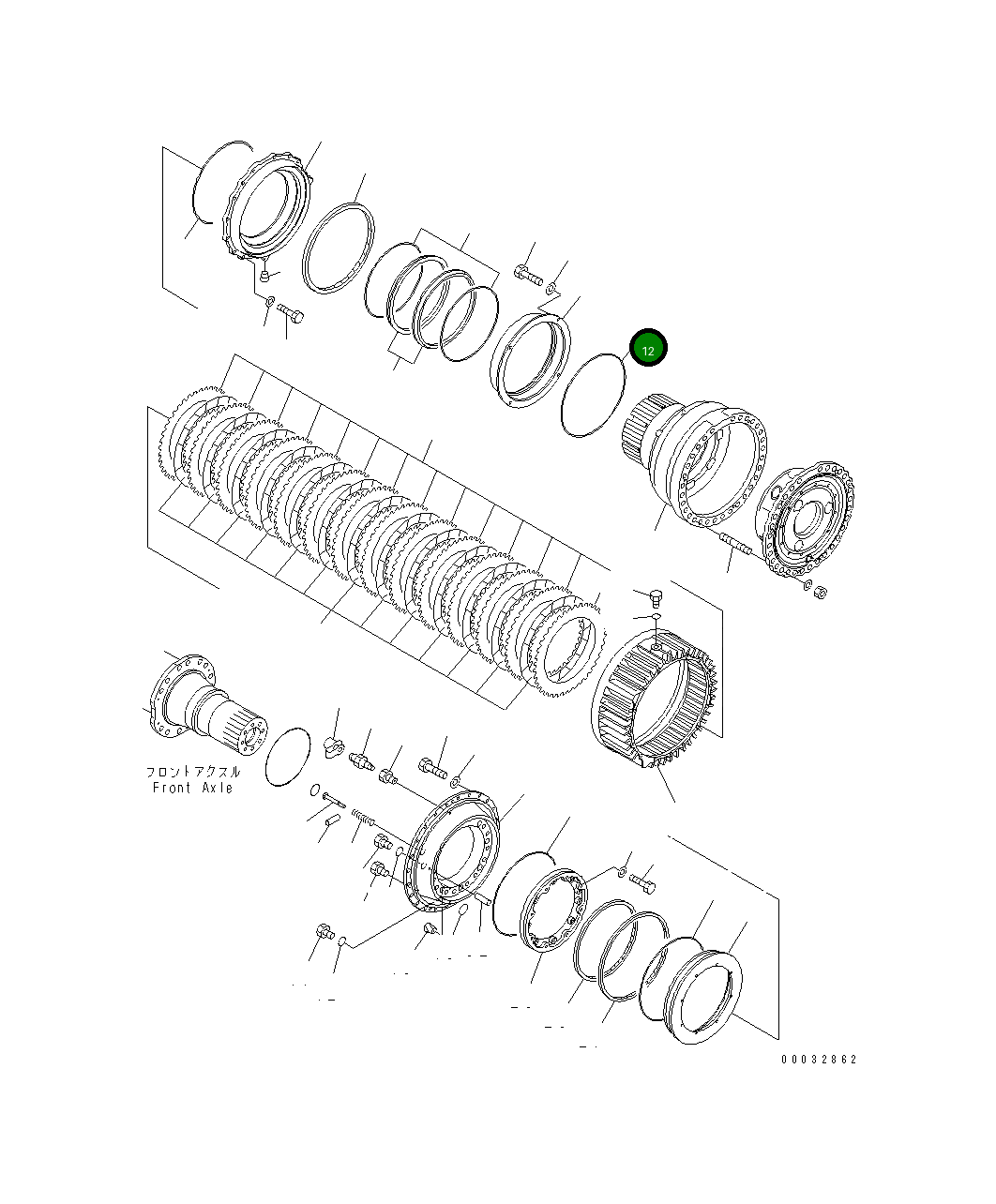 Кольцо уплотнительное (O-Ring) 07000-55415 Komatsu