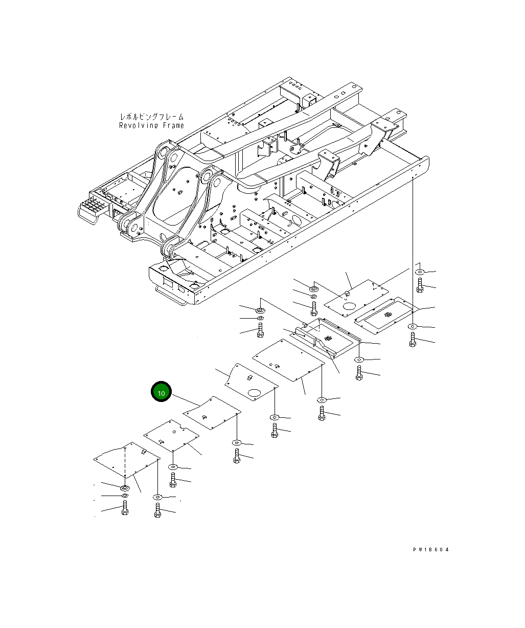 Крышка 209-54-77741  Komatsu
