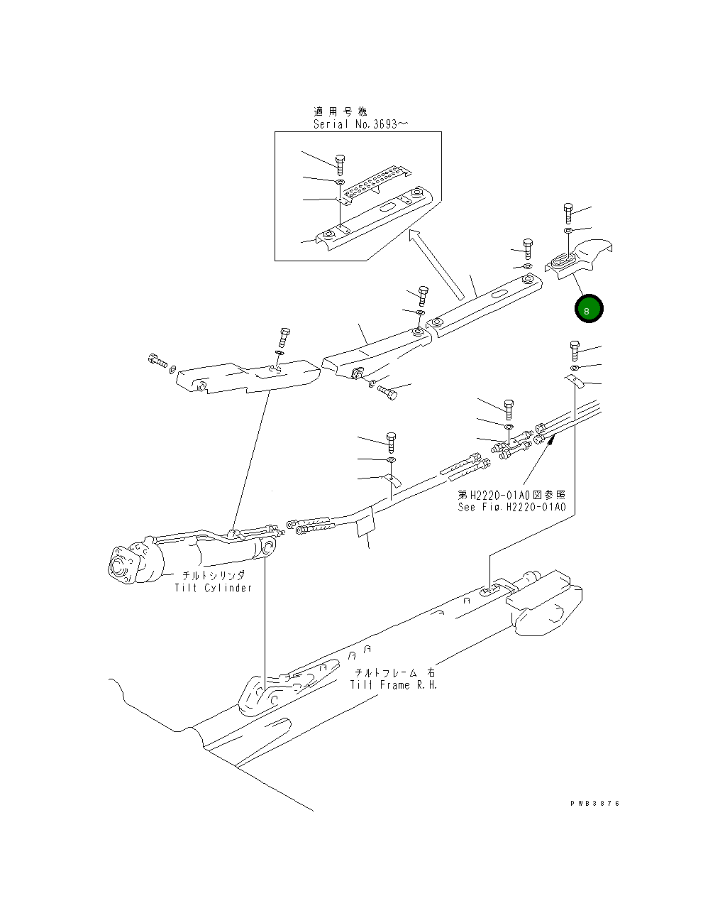 Крышка 154-71-31440 Komatsu