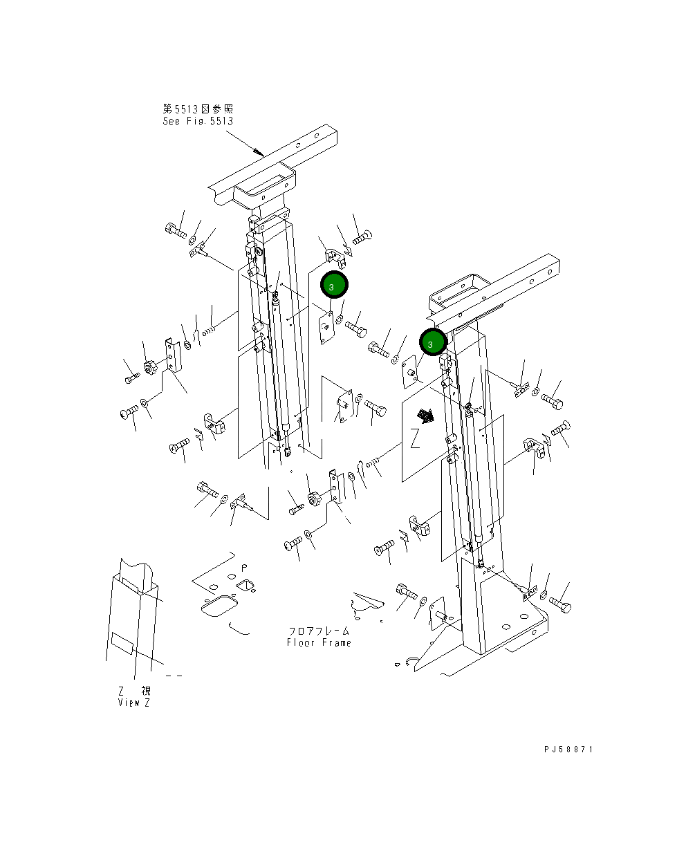 Крышка 23E-957-3170  Komatsu