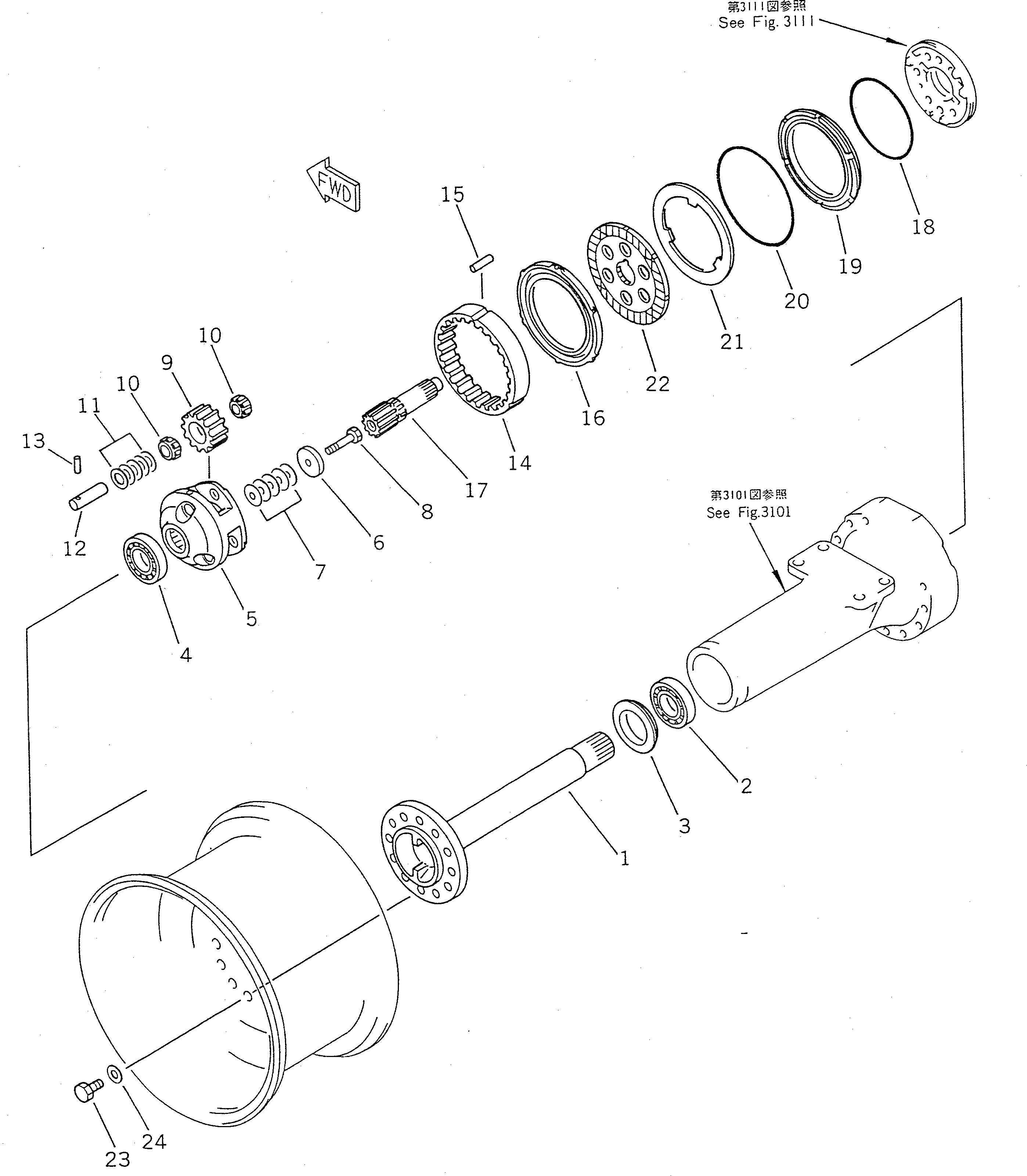 Кольцо уплотнительное (O-Ring) 417-33-11410  Komatsu