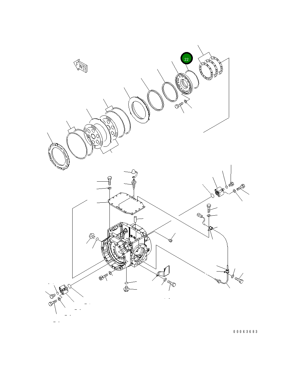 Кольцо 418-33-21430 Komatsu